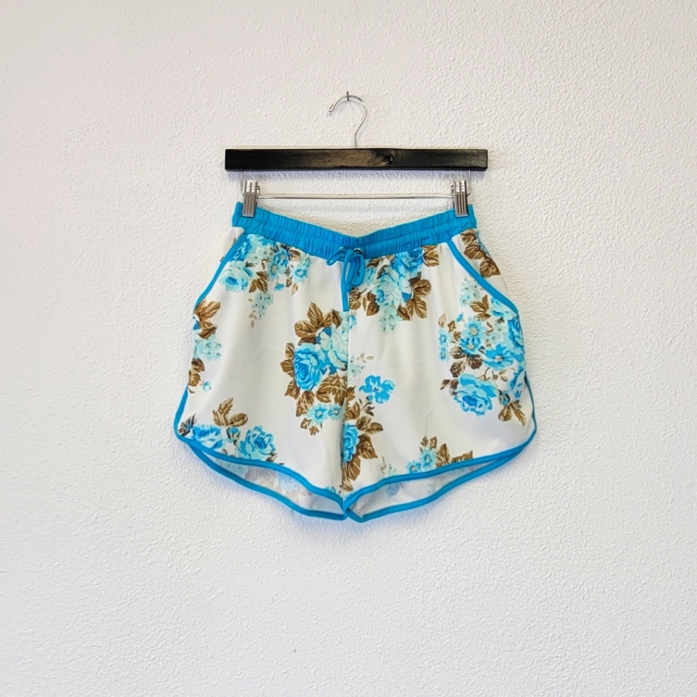 NWOT Floral Drawstring Shorts